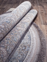 Ковер Иранский Farsi 1200 G256 light grey овал