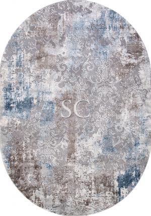Ковер Armina 03853A blue/blue овал